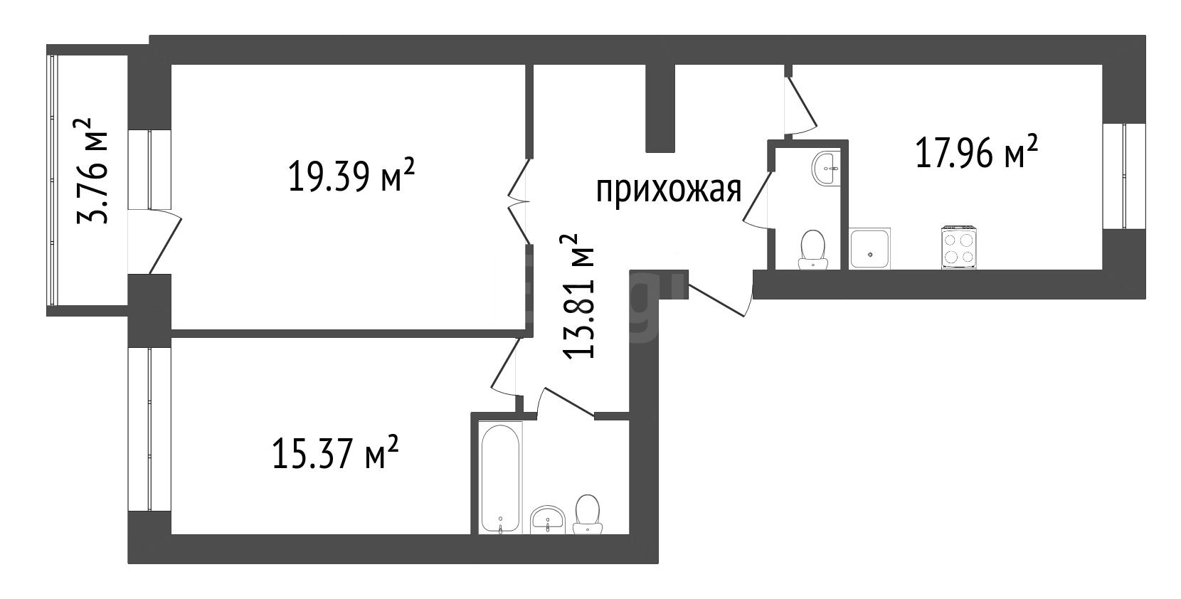 Продажа 2-комнатной квартиры, Красноярск, Навигационная, 7 Продажа 2-комнатной квартиры, Красноярск, Навигационная, 7