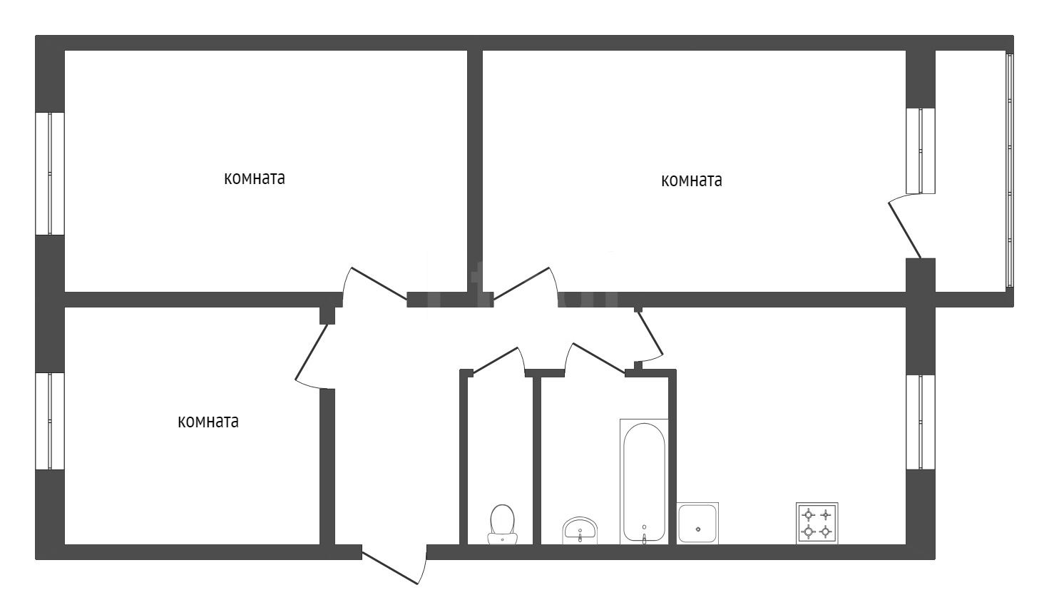 Продажа 3-комнатной квартиры, Красноярск, Железнодорожников, 8 Продажа 3-комнатной квартиры, Красноярск, Железнодорожников, 8