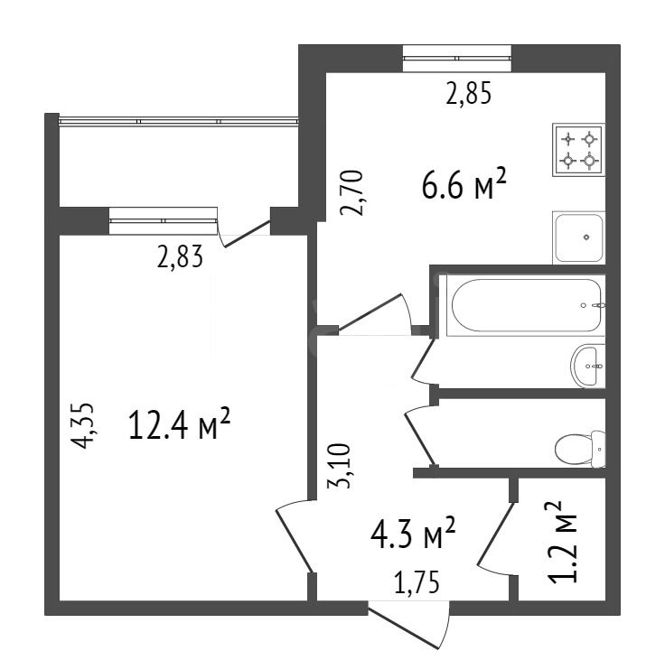 Продажа 1-комнатной квартиры, Красноярск, Чернышева, 2 Продажа 1-комнатной квартиры, Красноярск, Чернышева, 2