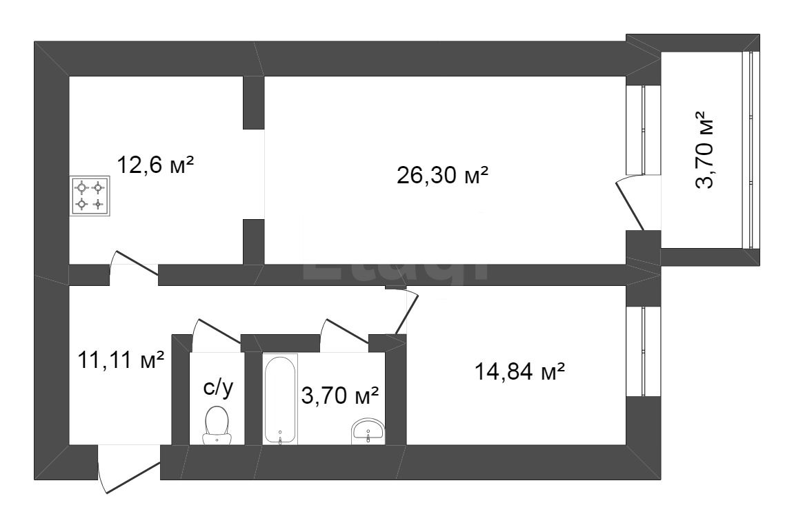 Продажа 2-комнатной квартиры, Красноярск, Парусная, 10 Продажа 2-комнатной квартиры, Красноярск, Парусная, 10