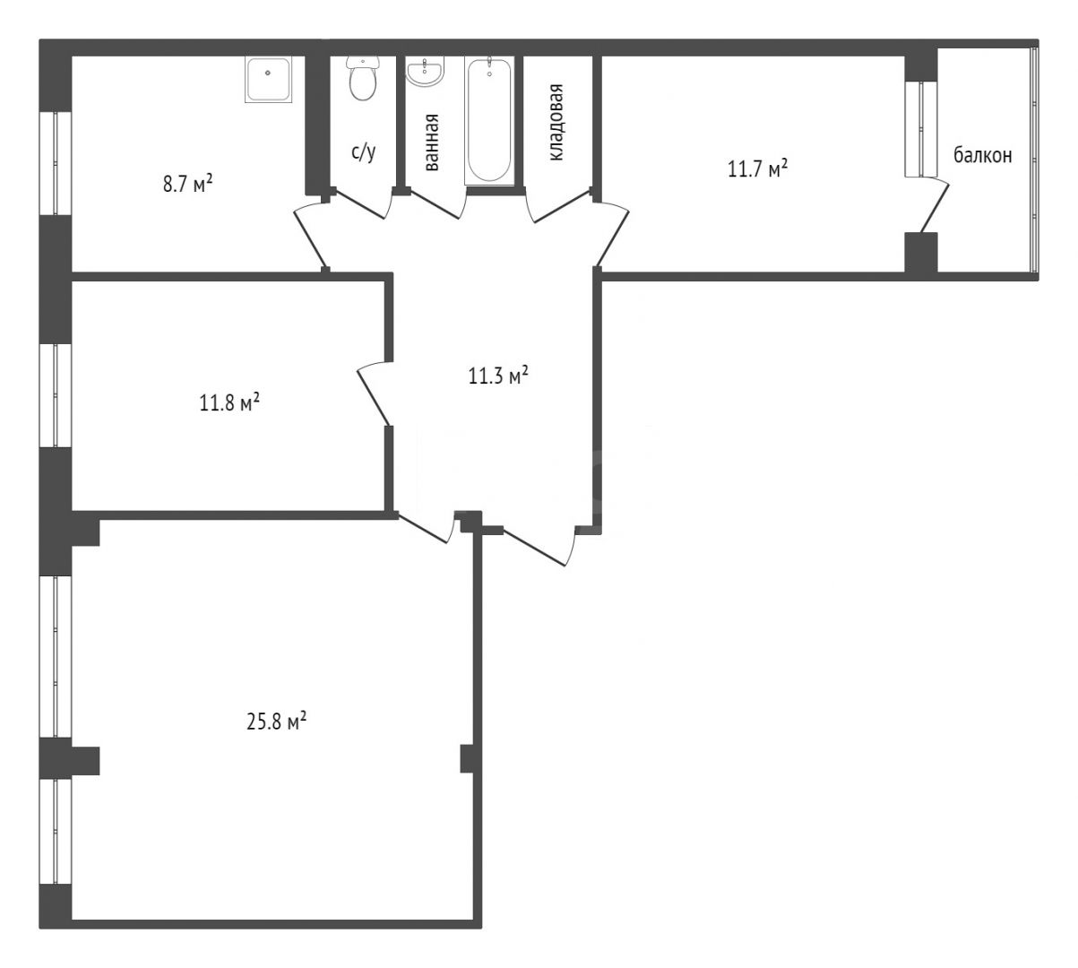 Продажа 3-комнатной квартиры, Красноярск, Металлургов пр-т, 10 Продажа 3-комнатной квартиры, Красноярск, Металлургов пр-т, 10