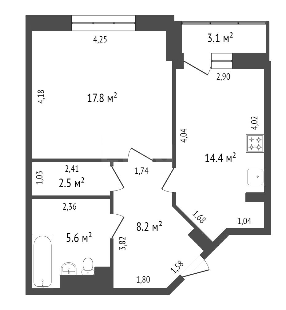 Продажа 2-комнатной квартиры, Красноярск, Дмитрия Мартынова, 35 Продажа 2-комнатной квартиры, Красноярск, Дмитрия Мартынова, 35