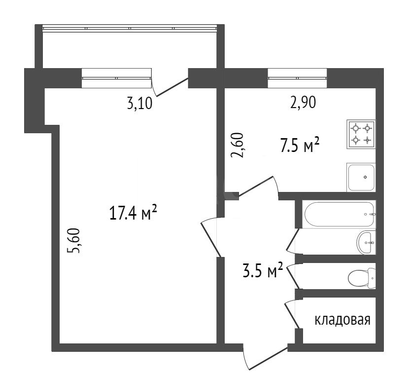 Продажа 1-комнатной квартиры, Красноярск, Металлургов пр-т, 1д Продажа 1-комнатной квартиры, Красноярск, Металлургов пр-т, 1д