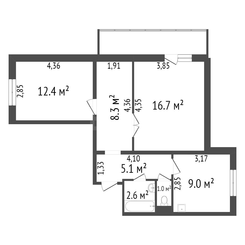Продажа 2-комнатной квартиры, Красноярск, Судостроительная, 163 Продажа 2-комнатной квартиры, Красноярск, Судостроительная, 163