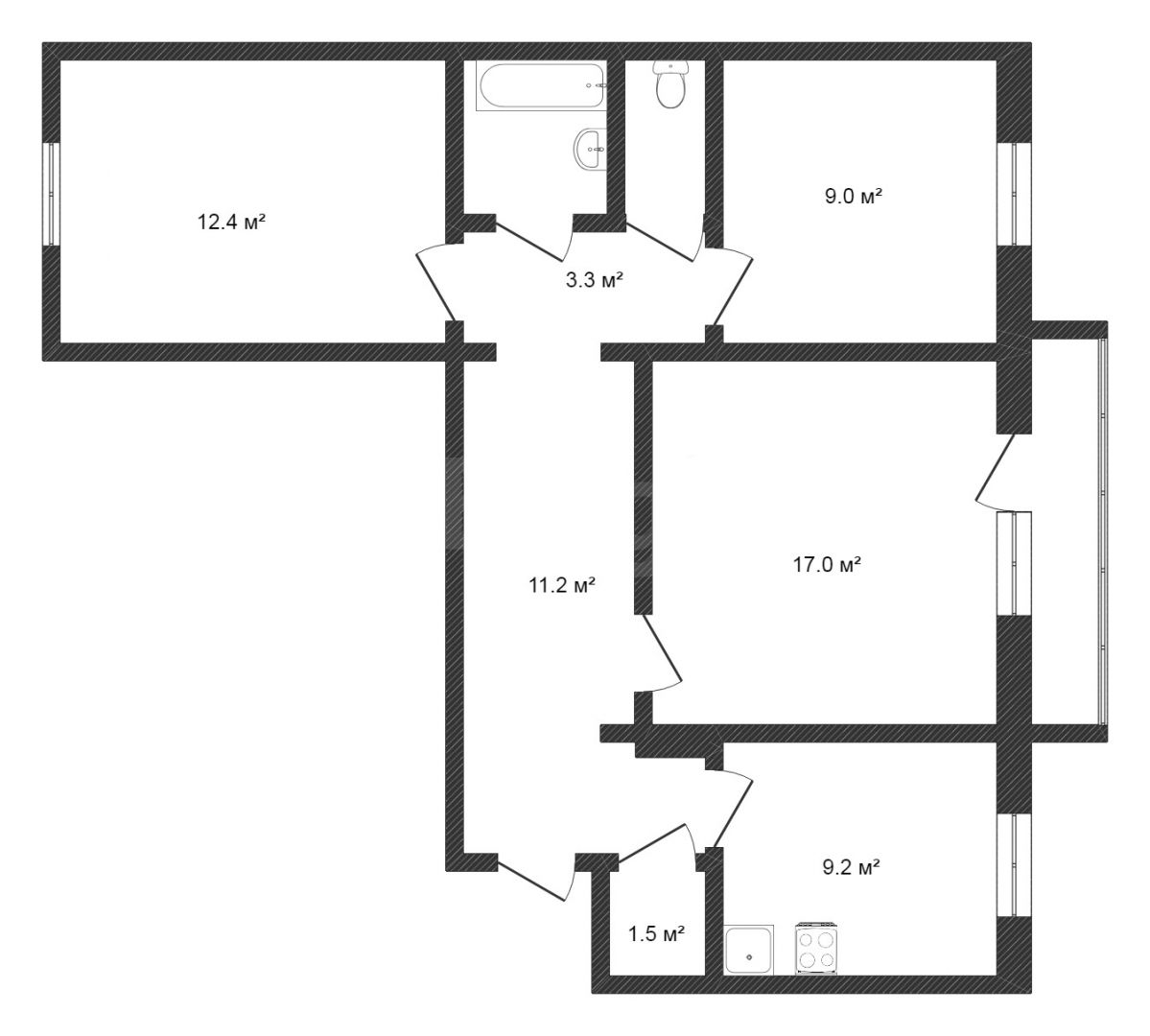 Продажа 3-комнатной квартиры, Красноярск, Софьи Ковалевской, 2г Продажа 3-комнатной квартиры, Красноярск, Софьи Ковалевской, 2г