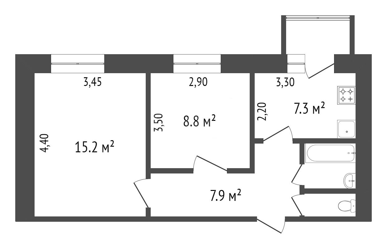 Продажа 2-комнатной квартиры, Красноярск, Комсомольский пр-т, 23 Продажа 2-комнатной квартиры, Красноярск, Комсомольский пр-т, 23