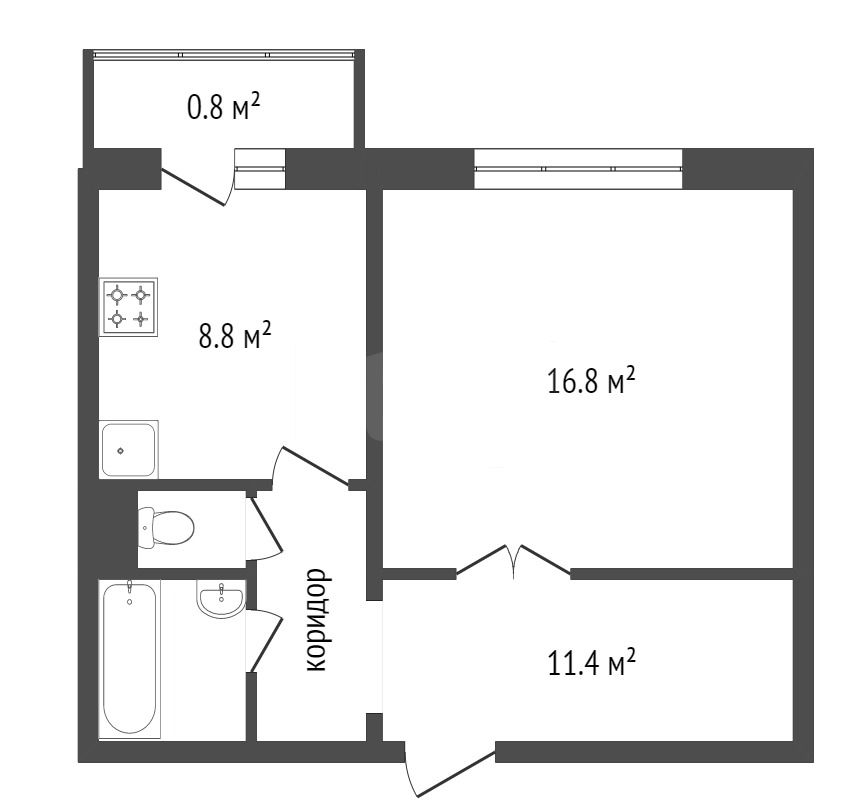 Продажа 1-комнатной квартиры, Красноярск, Серова, 10 Продажа 1-комнатной квартиры, Красноярск, Серова, 10
