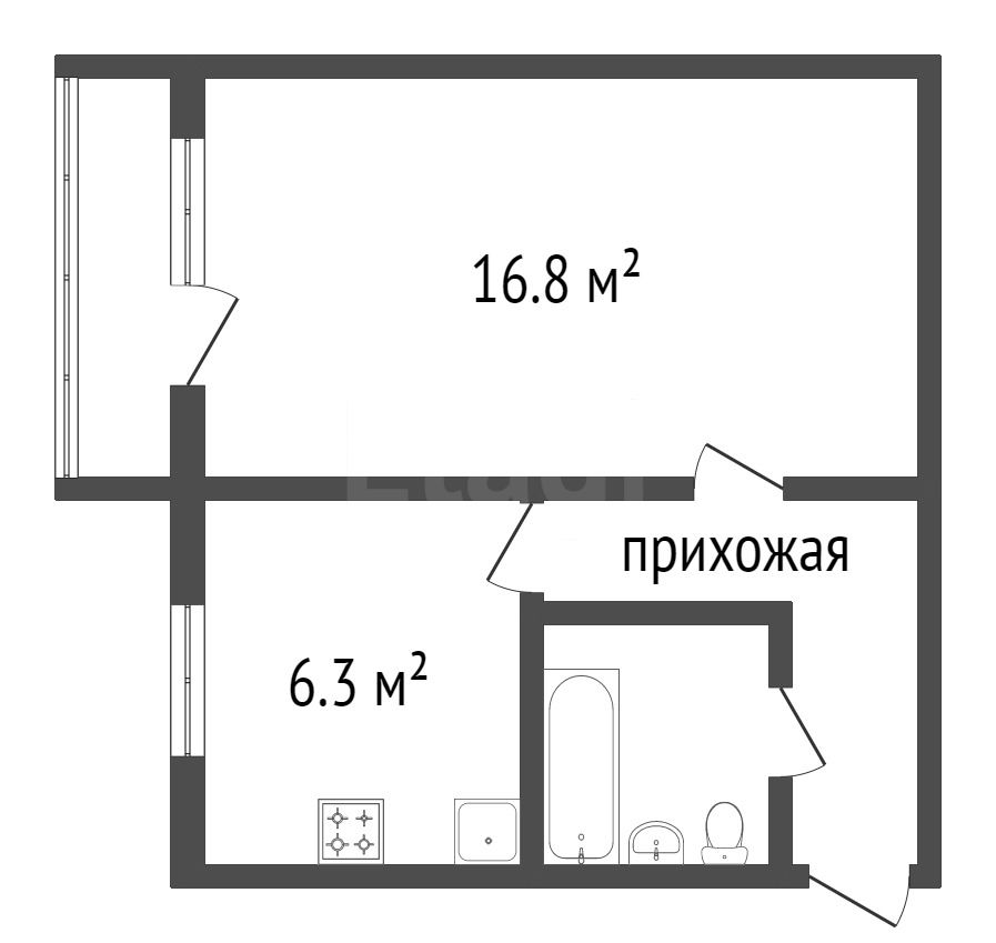 Продажа 1-комнатной квартиры, Красноярск, Новая, 30 Продажа 1-комнатной квартиры, Красноярск, Новая, 30