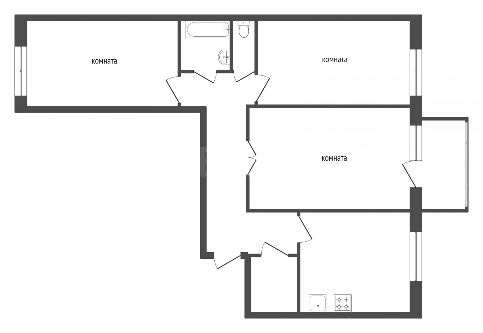 Продажа 3-комнатной квартиры, Красноярск, Белорусская, 9 Продажа 3-комнатной квартиры, Красноярск, Белорусская, 9