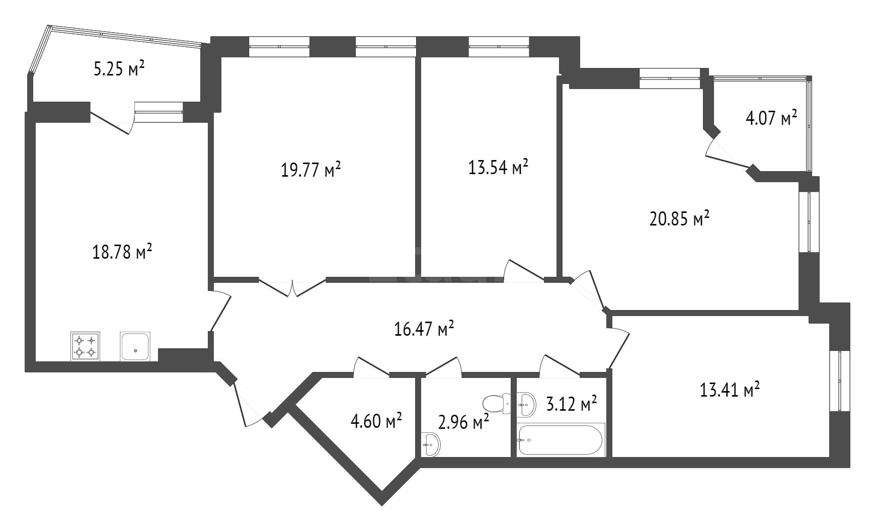 Продажа 4-комнатной новостройки, Красноярск, Петра Ломако, ЖК Преображенский Продажа 4-комнатной новостройки, Красноярск, Петра Ломако, ЖК Преображенский