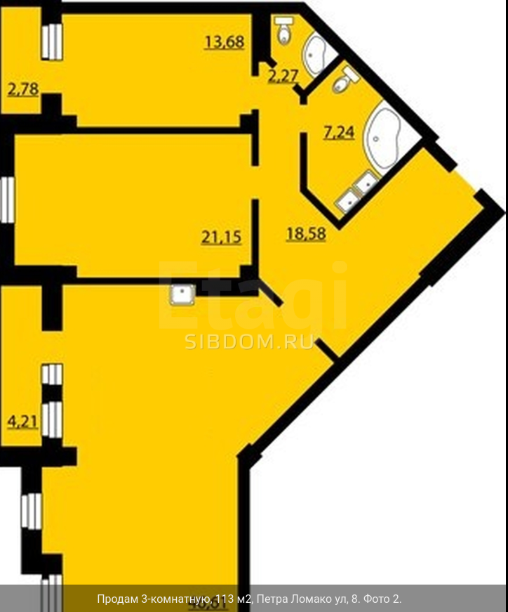 Продажа 3-комнатной квартиры, Красноярск, Петра Ломако, 8 Продажа 3-комнатной квартиры, Красноярск, Петра Ломако, 8