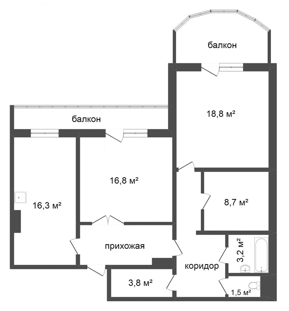 Продажа 3-комнатной квартиры, Красноярск, Ярыгинская набережная, 33 Продажа 3-комнатной квартиры, Красноярск, Ярыгинская набережная, 33