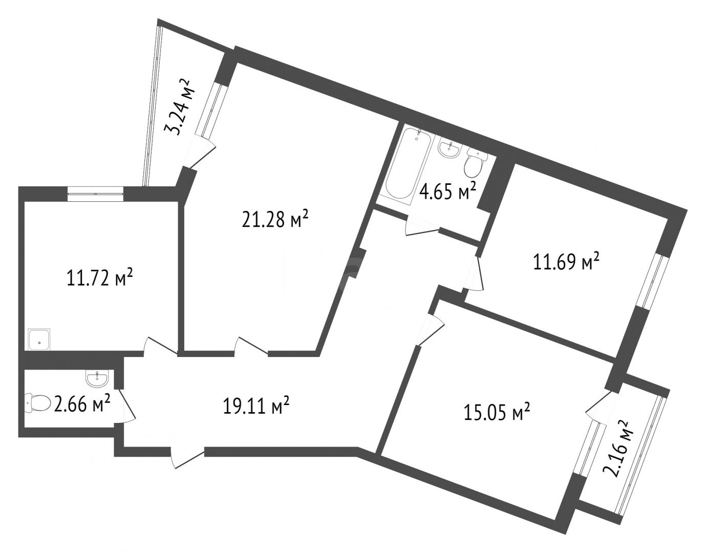 Продажа 3-комнатной новостройки, Красноярск, Петра Ломако, ЖК Продажа 3-комнатной новостройки, Красноярск, Петра Ломако, ЖК