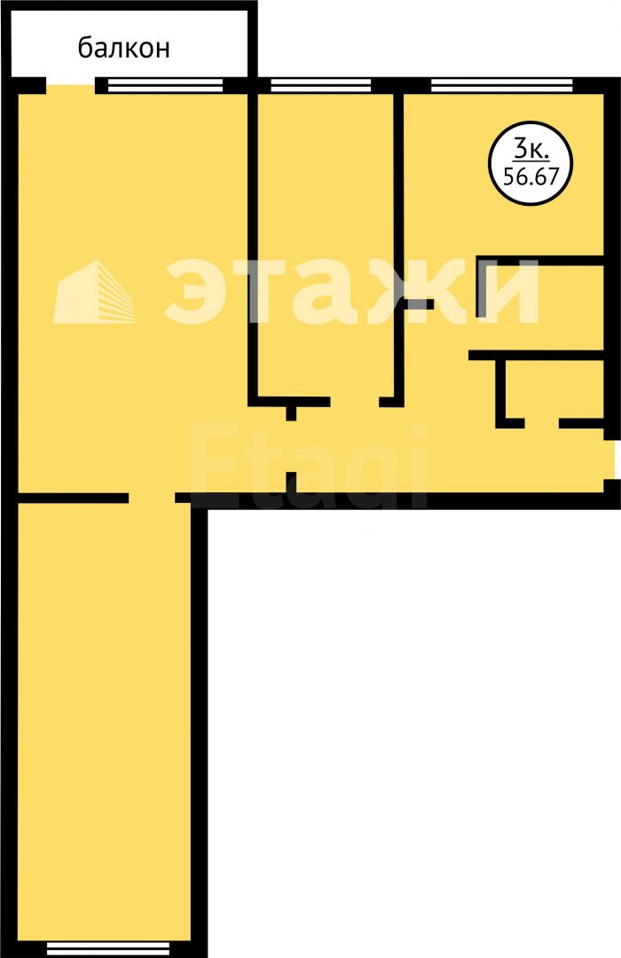Продажа 3-комнатной квартиры, Красноярск, Молокова, 1г Продажа 3-комнатной квартиры, Красноярск, Молокова, 1г