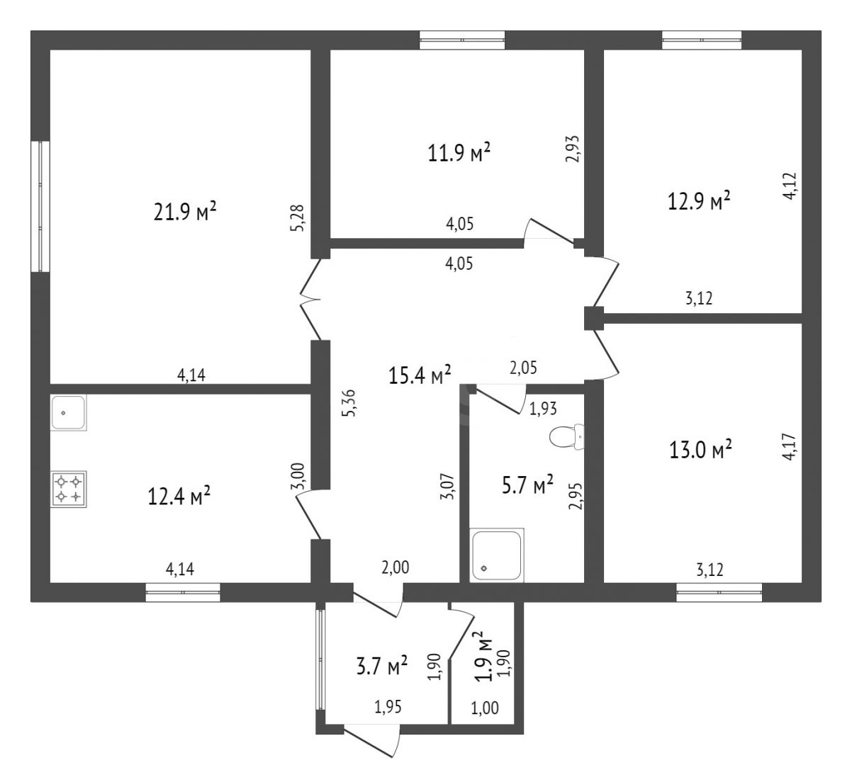 Продажа дома, 92м <sup>2</sup>, 12 сот., Уяр, Луначарского Продажа дома, 92м <sup>2</sup>, 12 сот., Уяр, Луначарского