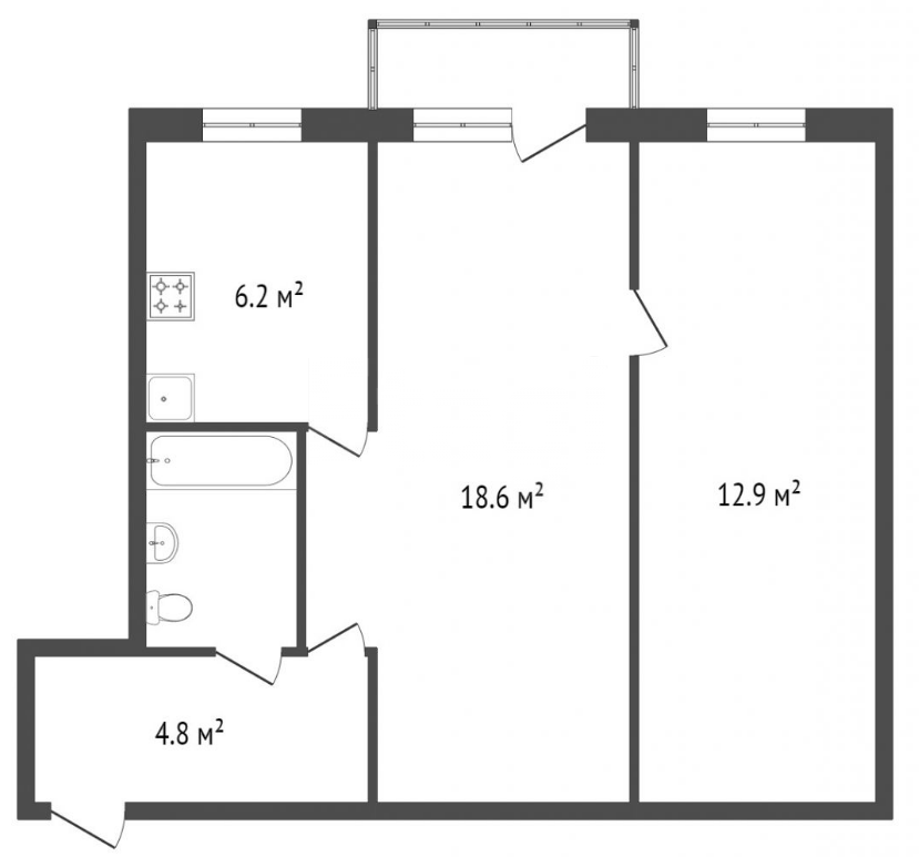Продажа 2-комнатной квартиры, Красноярск, Крупской, 34 Продажа 2-комнатной квартиры, Красноярск, Крупской, 34