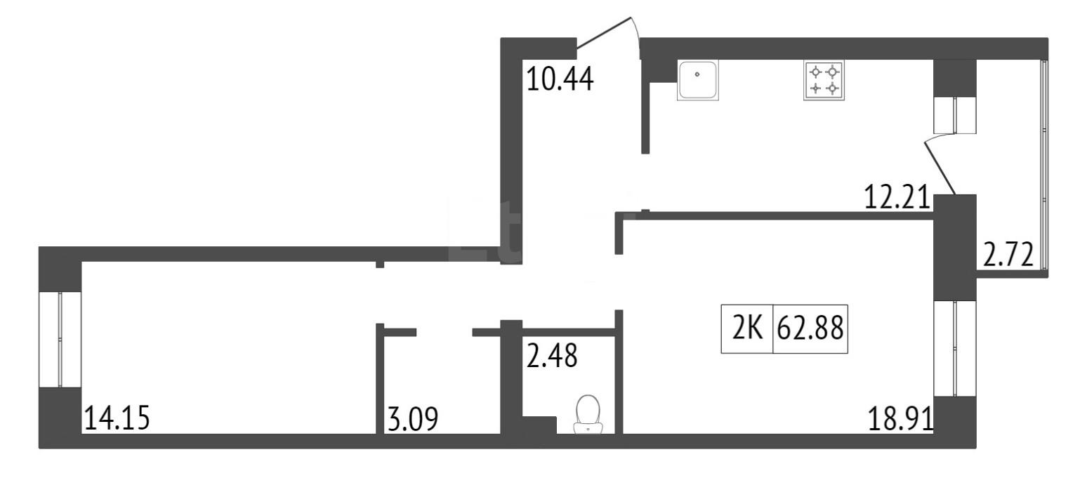 Продажа 2-комнатной новостройки, Красноярск, 78 Добровольческой бригады, ЖК Александровский 1 этап Продажа 2-комнатной новостройки, Красноярск, 78 Добровольческой бригады, ЖК Александровский 1 этап