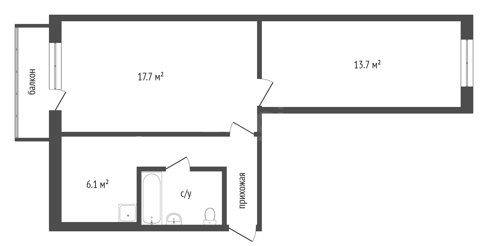 Продажа 2-комнатной квартиры, Красноярск, Воронова, 5 Продажа 2-комнатной квартиры, Красноярск, Воронова, 5