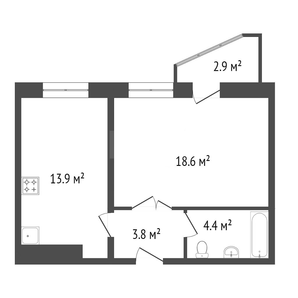 Продажа 1-комнатной квартиры, Красноярск, Соколовская, 76а Продажа 1-комнатной квартиры, Красноярск, Соколовская, 76а
