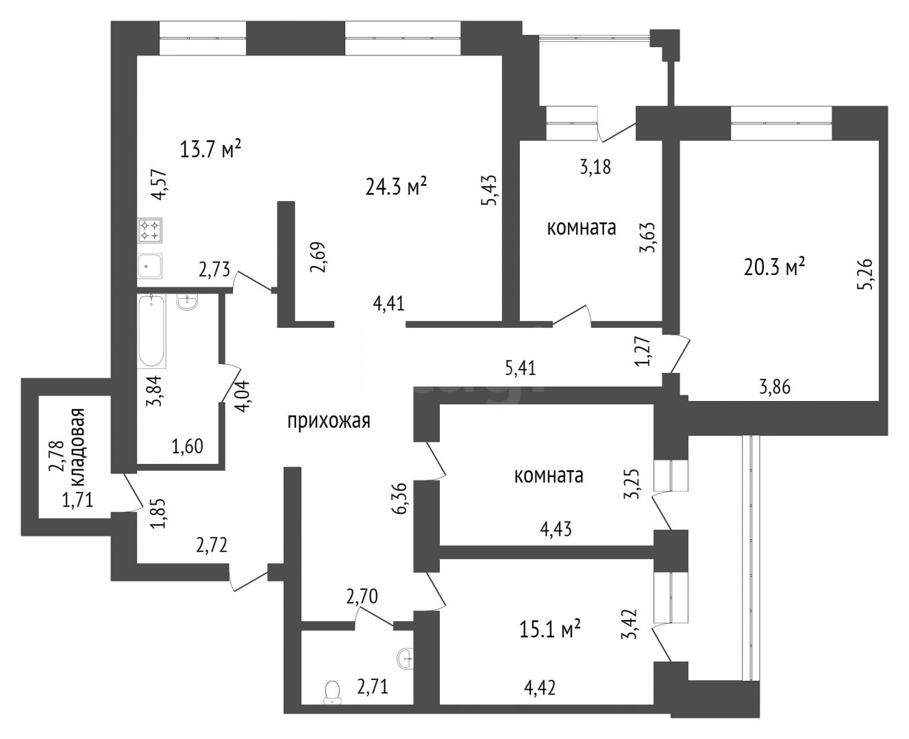 Продажа 5-комнатной квартиры, Красноярск, Свободный пр-т, 64г Продажа 5-комнатной квартиры, Красноярск, Свободный пр-т, 64г