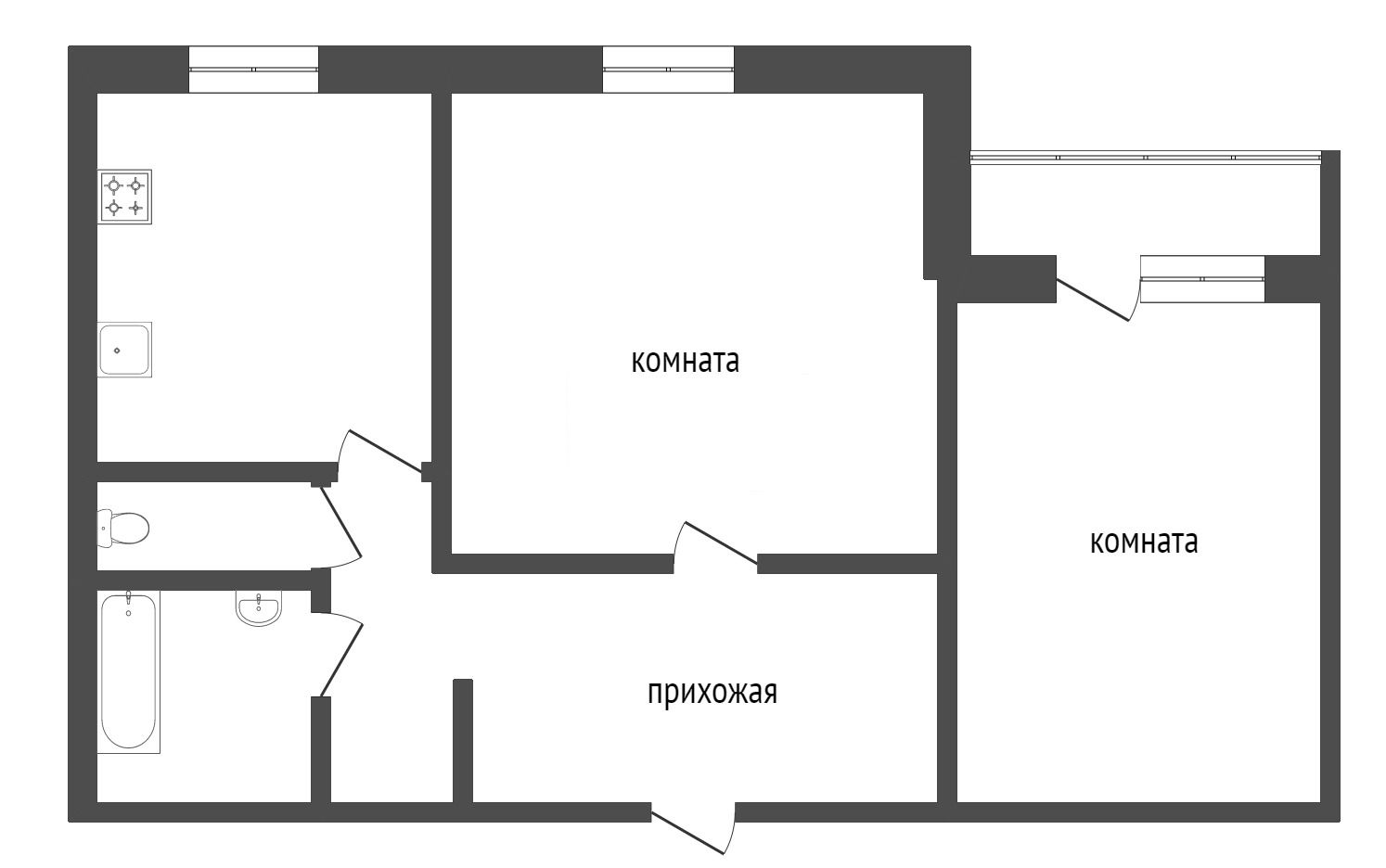 Продажа 2-комнатной квартиры, Красноярск, Мате Залки, 34 Продажа 2-комнатной квартиры, Красноярск, Мате Залки, 34