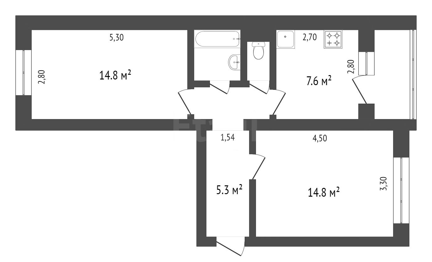 Продажа 2-комнатной квартиры, Красноярск, Партизанская, 72 Продажа 2-комнатной квартиры, Красноярск, Партизанская, 72