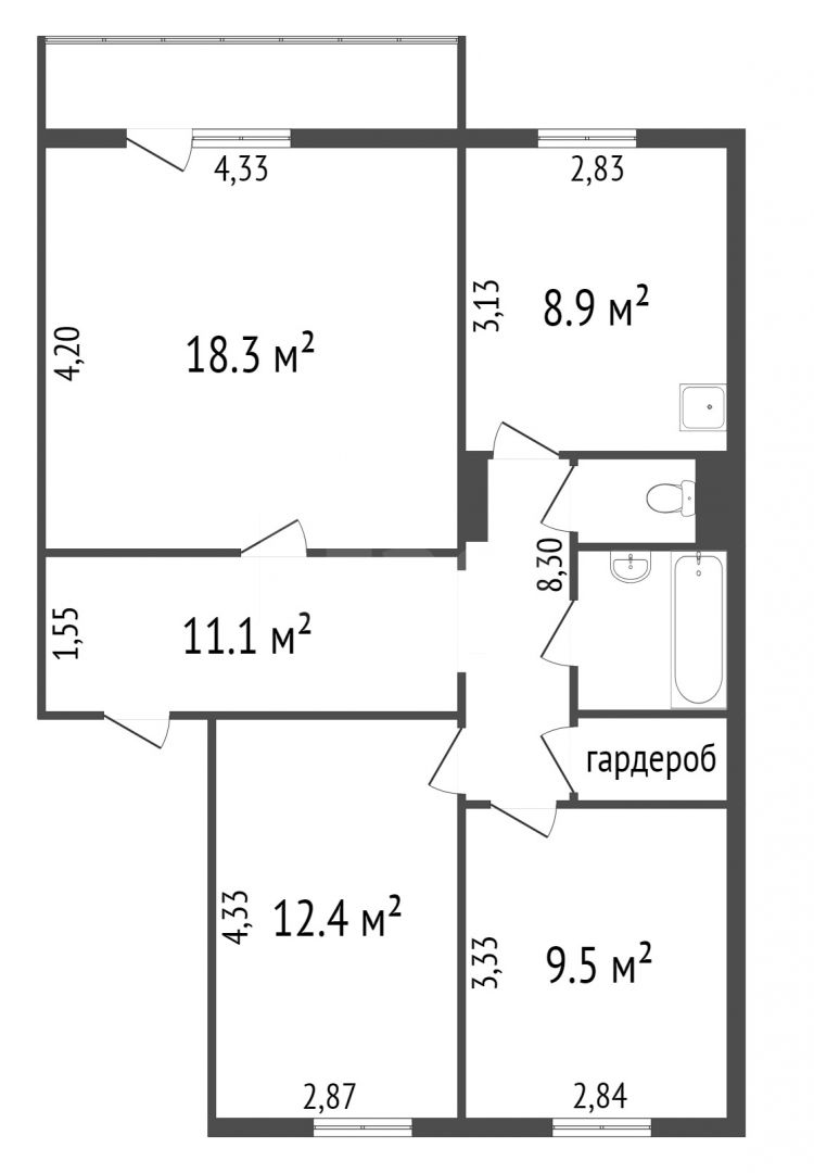 Продажа 3-комнатной квартиры, Красноярск, Воронова, 14 к 4 Продажа 3-комнатной квартиры, Красноярск, Воронова, 14 к 4
