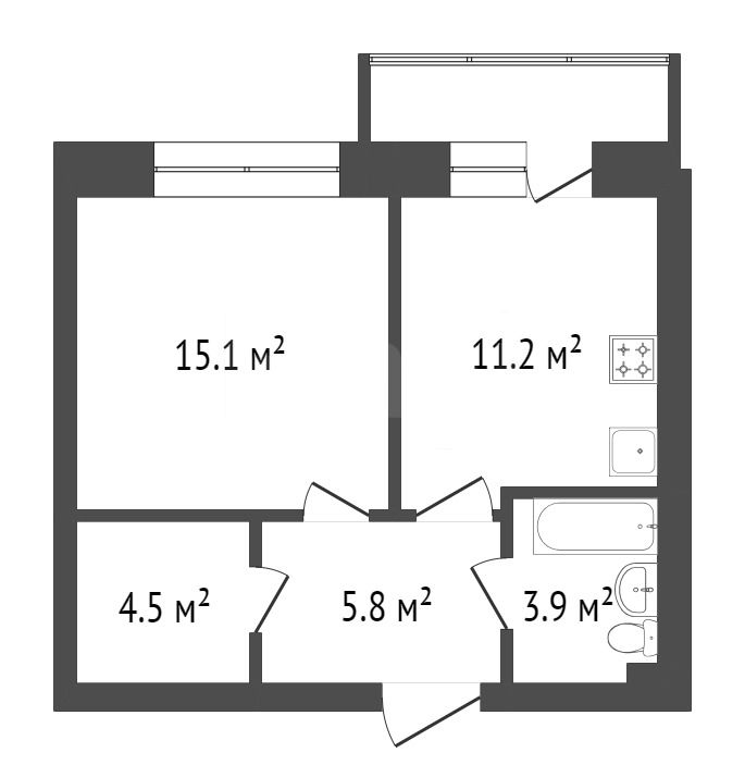 Продажа 1-комнатной квартиры, Красноярск, Молокова, 8 Продажа 1-комнатной квартиры, Красноярск, Молокова, 8