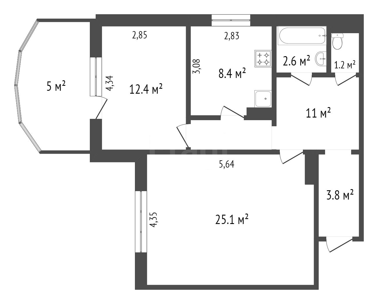 Продажа 2-комнатной квартиры, Красноярск, Академика Киренского, 69 Продажа 2-комнатной квартиры, Красноярск, Академика Киренского, 69