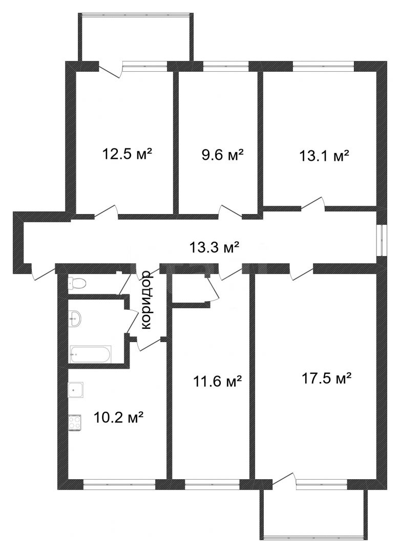 Продажа 5-комнатной квартиры, Красноярск, 52 квартал, 8 Продажа 5-комнатной квартиры, Красноярск, 52 квартал, 8