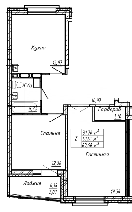 Продажа 2-комнатной новостройки, Красноярск, Петра Ломако, ЖК Продажа 2-комнатной новостройки, Красноярск, Петра Ломако, ЖК