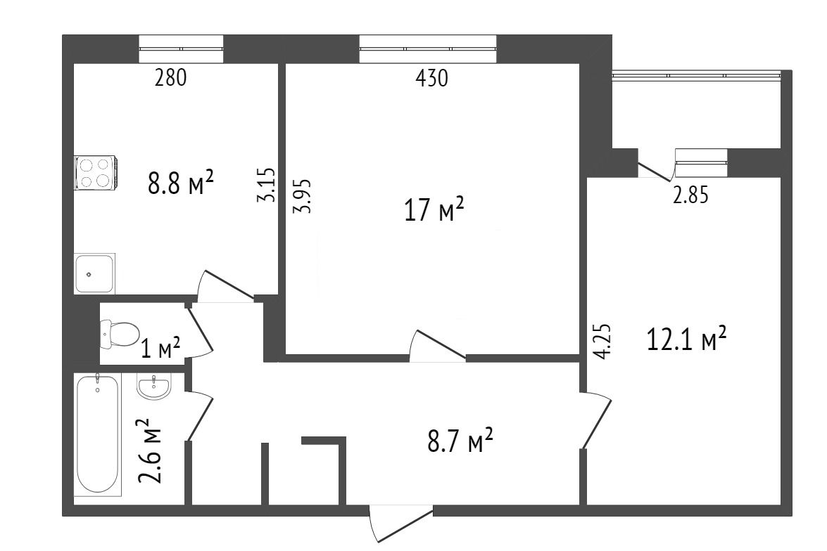Продажа 2-комнатной квартиры, Красноярск, Металлургов пр-т, 6 Продажа 2-комнатной квартиры, Красноярск, Металлургов пр-т, 6