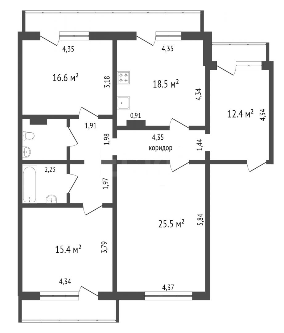 Продажа 3-комнатной квартиры, Красноярск, 78 Добровольческой бригады, 7 Продажа 3-комнатной квартиры, Красноярск, 78 Добровольческой бригады, 7