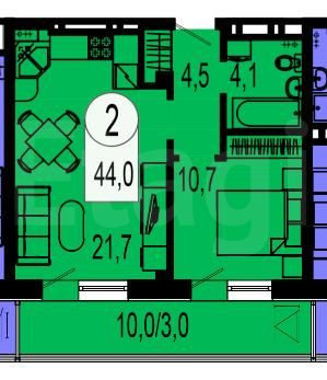 Продажа 2-комнатной квартиры, Красноярск, Лесников, 23 Продажа 2-комнатной квартиры, Красноярск, Лесников, 23