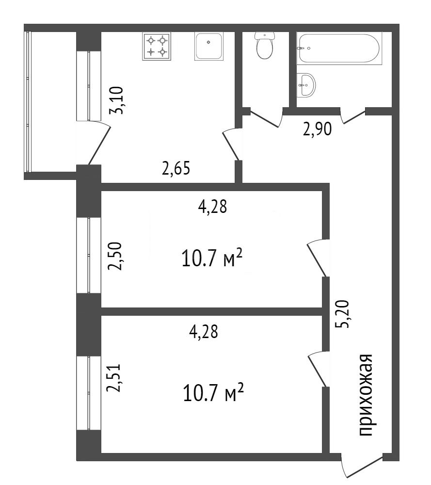 Продажа 2-комнатной квартиры, Красноярск, Академика Курчатова, 13 Продажа 2-комнатной квартиры, Красноярск, Академика Курчатова, 13