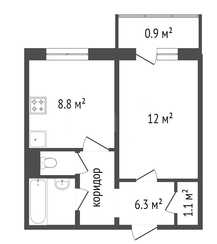 Продажа 1-комнатной квартиры, Красноярск, Молокова, 31 Продажа 1-комнатной квартиры, Красноярск, Молокова, 31