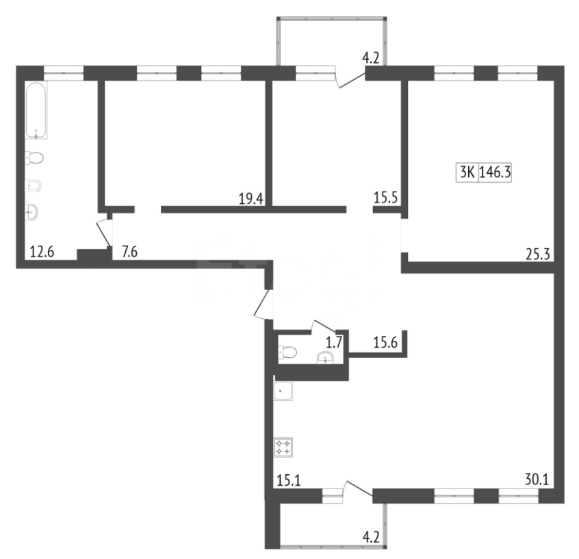 Продажа 4-комнатной новостройки, Красноярск, Ленина, Адмирал д. 1 Продажа 4-комнатной новостройки, Красноярск, Ленина, Адмирал д. 1