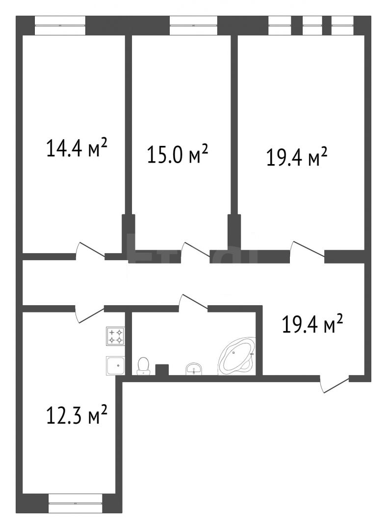 Продажа 3-комнатной квартиры, Красноярск, Баумана, 12 Продажа 3-комнатной квартиры, Красноярск, Баумана, 12