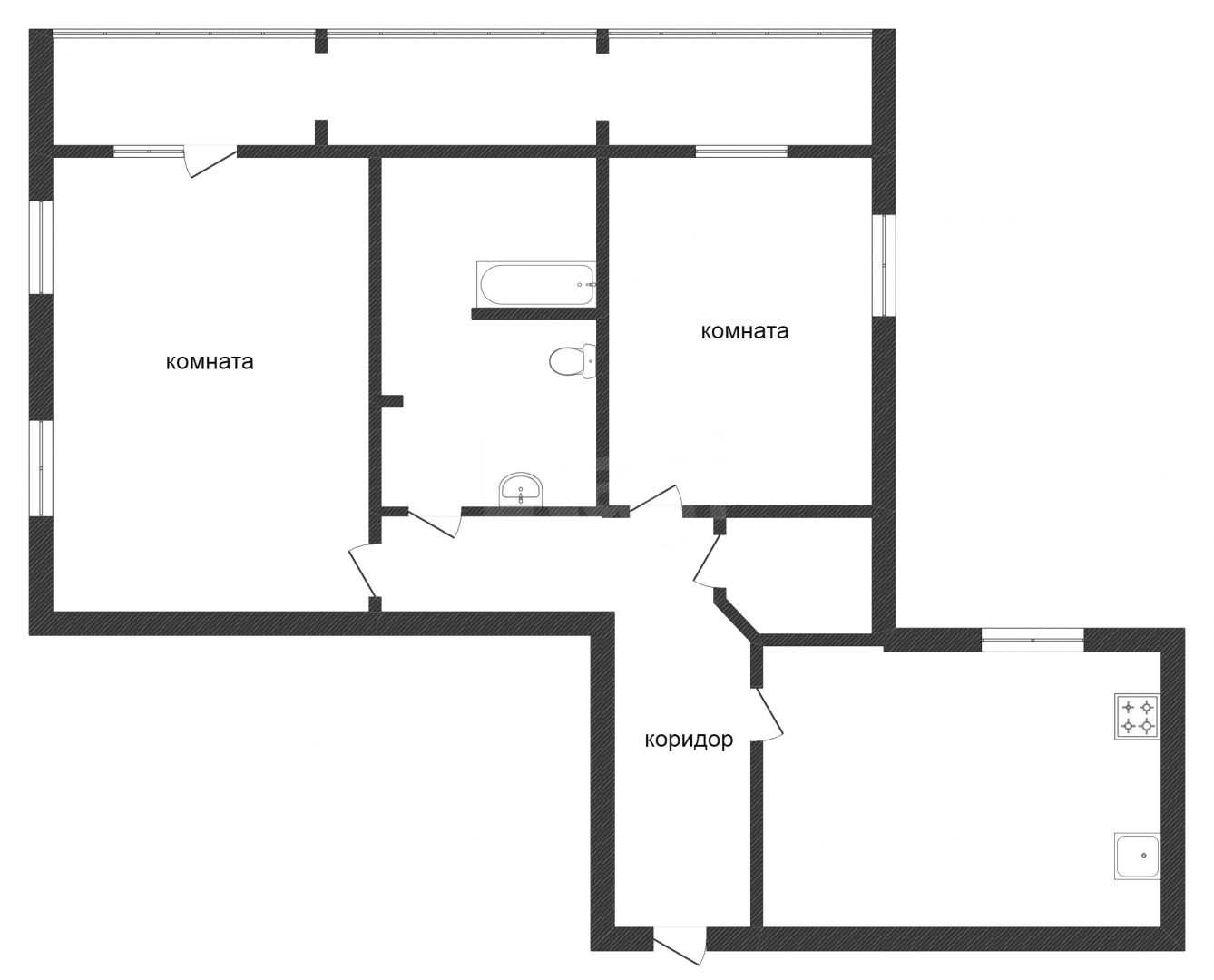 Продажа 2-комнатной квартиры, Красноярск, Водопьянова, 12 Продажа 2-комнатной квартиры, Красноярск, Водопьянова, 12