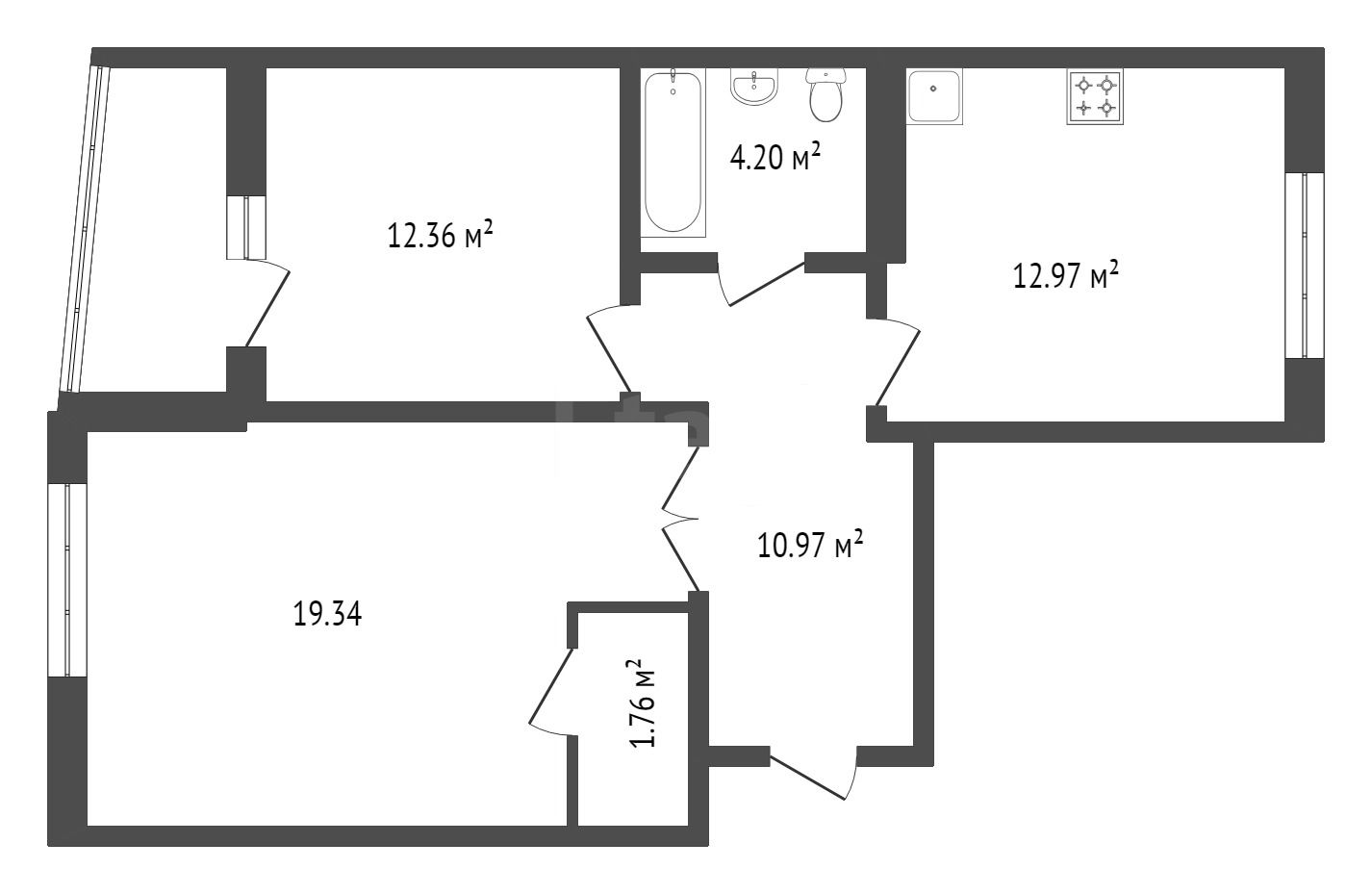 Продажа 2-комнатной новостройки, Красноярск, Петра Ломако, ЖК Продажа 2-комнатной новостройки, Красноярск, Петра Ломако, ЖК