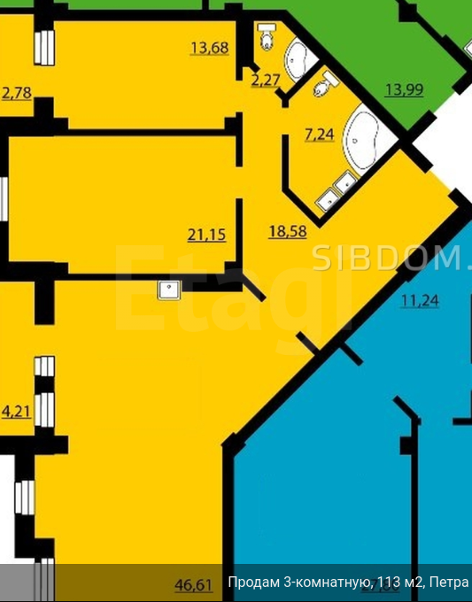 Продажа 3-комнатной квартиры, Красноярск, Петра Ломако, 8 Продажа 3-комнатной квартиры, Красноярск, Петра Ломако, 8