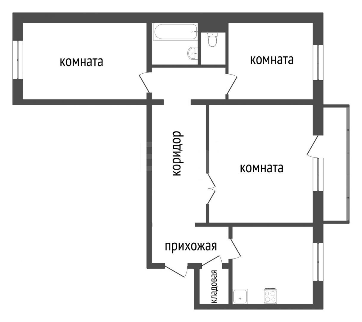 Продажа 3-комнатной квартиры, Красноярск, Молокова, 66 Продажа 3-комнатной квартиры, Красноярск, Молокова, 66
