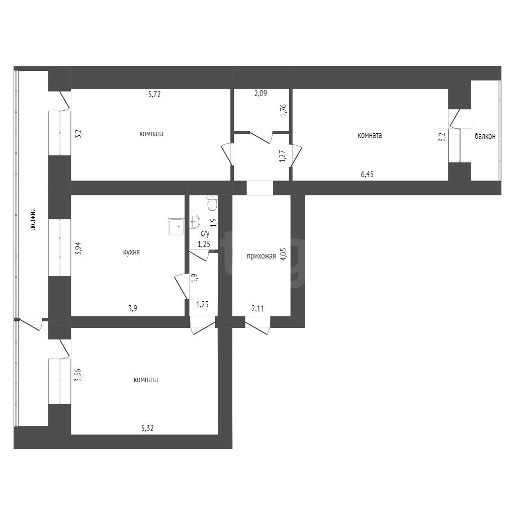 Продажа 3-комнатной квартиры, Красноярск, Академика Киренского, 32 Продажа 3-комнатной квартиры, Красноярск, Академика Киренского, 32