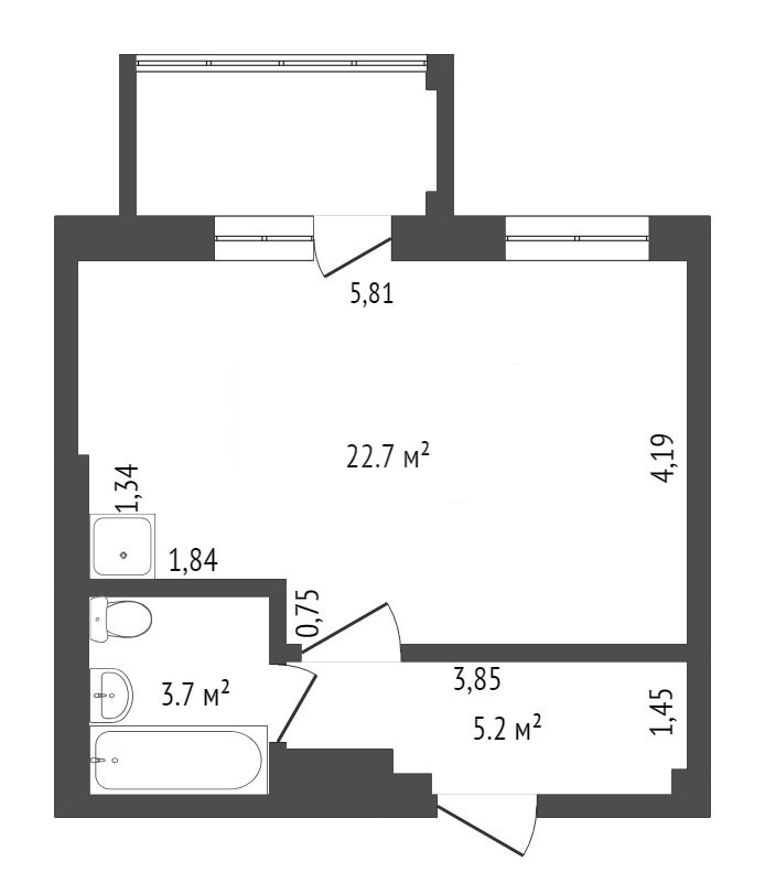 Продажа 1-комнатной квартиры, Красноярск, Караульная, 38 Продажа 1-комнатной квартиры, Красноярск, Караульная, 38
