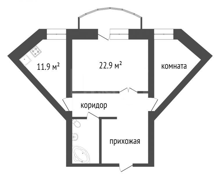 Продажа 2-комнатной квартиры, Красноярск, Воронова, 12а Продажа 2-комнатной квартиры, Красноярск, Воронова, 12а