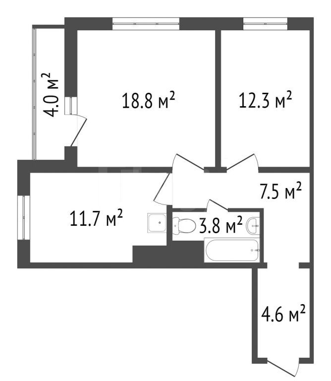 Продажа 2-комнатной квартиры, Красноярск, Елены Стасовой, 50в Продажа 2-комнатной квартиры, Красноярск, Елены Стасовой, 50в