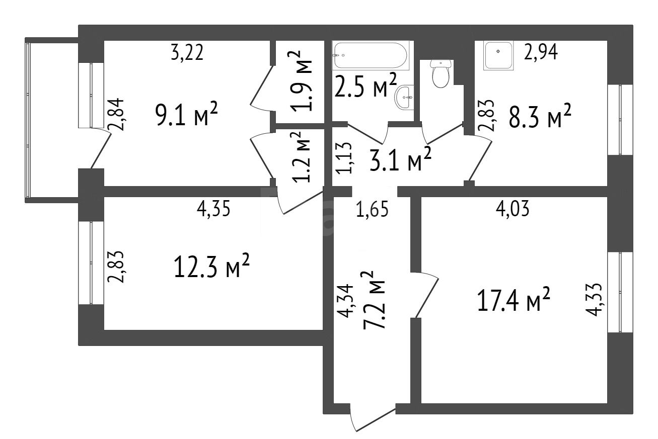 Продажа 4-комнатной квартиры, Красноярск, Красной Армии, 121 Продажа 4-комнатной квартиры, Красноярск, Красной Армии, 121