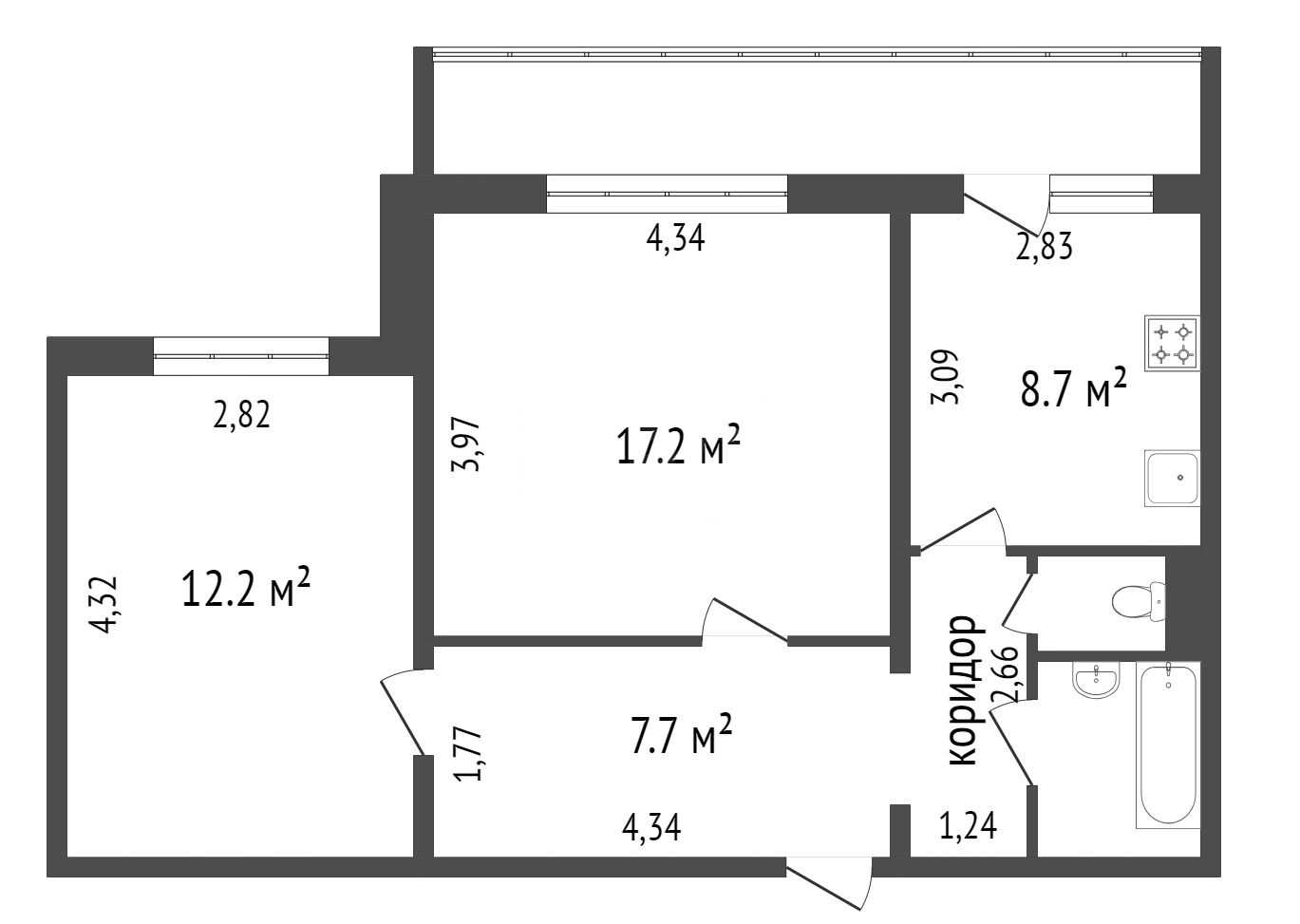 Продажа 2-комнатной квартиры, Красноярск, 9 Мая, 60а Продажа 2-комнатной квартиры, Красноярск, 9 Мая, 60а