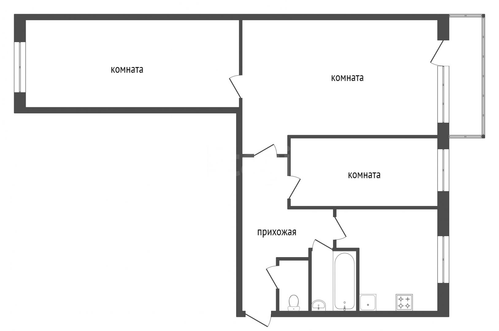 Продажа 3-комнатной квартиры, Красноярск, Мужества, 12 Продажа 3-комнатной квартиры, Красноярск, Мужества, 12