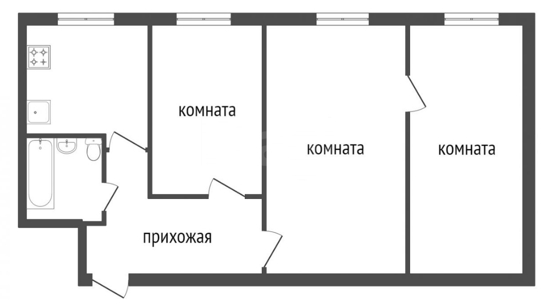 Продажа 3-комнатной квартиры, Красноярск, Аэровокзальная, 2к Продажа 3-комнатной квартиры, Красноярск, Аэровокзальная, 2к
